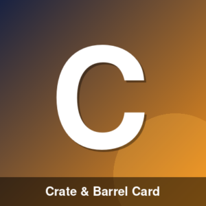 Crate & Barrel Card