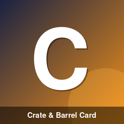 Crate & Barrel Card